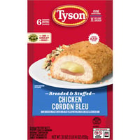 Tyson - Tyson Cordon Bleu Stffd Chicken Breast 6ct 30oz (30 ounces