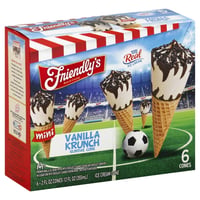 Friendlys - Friendlys Ice Cream Cone, Vanilla Krunch, Mini (6 count ...