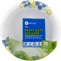 SE Grocers - SE Grocers Heavy Duty Designer Paper Bowls 24 Pack (24 count)