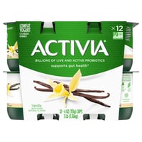 Activia - Activia, Yogurt, Lowfat, Strawberry, Strawberry Banana