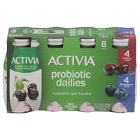 Activia Yogurt Drink, Lowfat, Cherry & Blueberry, Probiotic