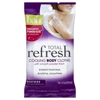Ban - Ban, Total Refresh - Body Cloths, Cooling, Restore (10 count), Shop