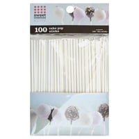 200 Count 6-Inch Lollipop Sticks, White Paper Sucker Sticks for