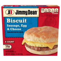 Jimmy Dean - Jimmy Dean, Sandwiches, Sausage, Egg & Cheese, Biscuit (4 ...