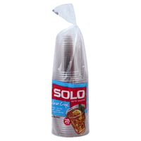 Solo Plastic Cups, Squared, 18 Ounce