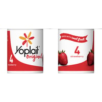 Activia - Activia Probiotic Strawberry Lowfat Yogurt 4 Ounce Cups, 4 Count (4  ounces), Shop