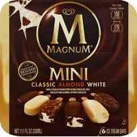 Magnum - Magnum Mini Variety Classic Almond & White Ice Cream Bars 6 ...