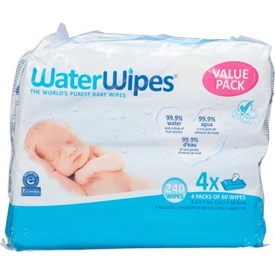 WaterWipes - Water Wipes Value Pack Baby Wipes 240 Count (240