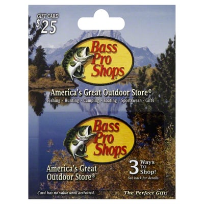 Bass Pro Shops - Bass Pro Shops Gift Card, $25, Shop