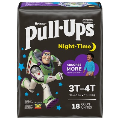 Pull-Ups - Pull-Ups, Night Time - Training Pants, Disney Pixar Toy Story, 3T-4T  (32-40 lbs) (18 count), Shop