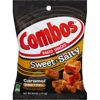 Combos - Combos Baked Snacks, Sweet & Salty, Caramel Pretzel (6 oz