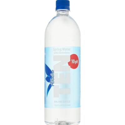 Ten Alkaline Spring Water, PH 10, High in Electrolytes, 16.9 Ounce Bottle (Pack of 24)