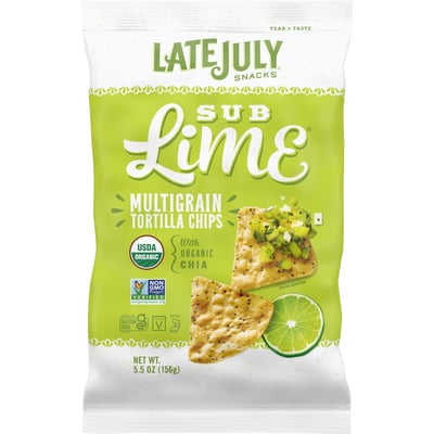 LATE JULY« Snacks - LATE JULY« Snacks, Multigrain - SUB LimeÖ Tortilla Chips  (5.5 oz) | Shop | Weis Markets