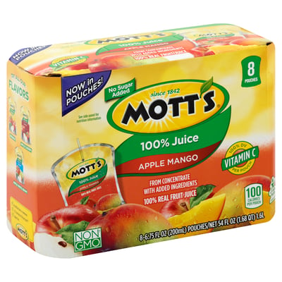 Motts - Motts, 100% Juice, Apple Mango (8 count) | Shop | Weis Markets