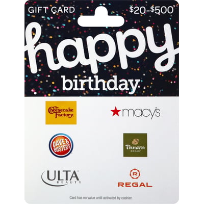 Happy Birthday - Happy Birthday, Gift Card, $20-$500 | Shop | Weis