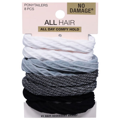 Scunci Mini Scrunchies No-damage, 8 Stück In Denim-Farben - Haargummis Ohne Haarschäden