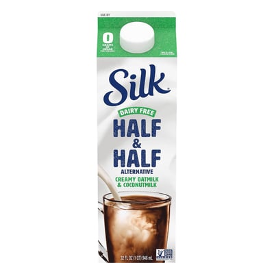Silk Silk Half Half Alternative Dairy Free Creamy Oatmilk Coconutmilk 32 Oz Shop Weis Markets