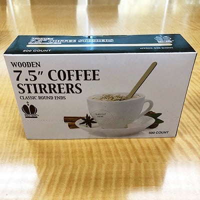 Wooden Coffee Stir Sticks - 500/7.5in Count