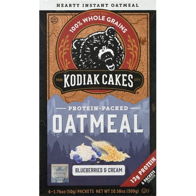 KODIAK - Kodiak Blueberries & Cream Instant Oatmeal 6 Pack (10.50 ...