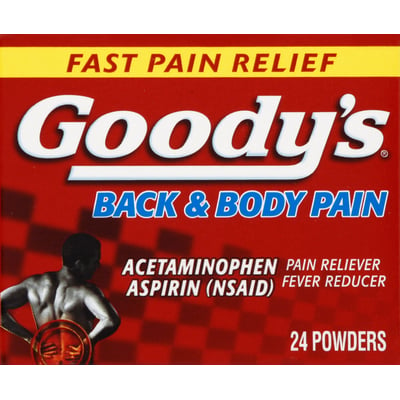 Goody's Back and Body Pain Relief Powder, 24 Powder Sticks