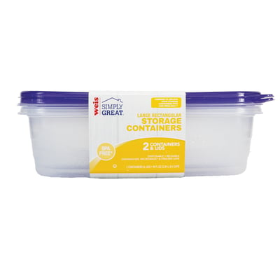 Weis Simply Great - Weis Simply Great Plastic Storage Container Medium  Square 4 Cup 4CT (4 count), Shop