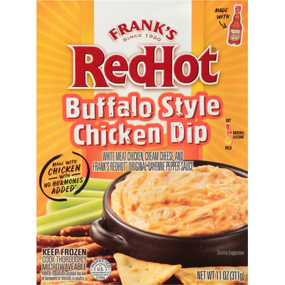 franks red hot buffalo chicken dip with ranch dressing Frank's RedHot Buffalo Ranch Dip'N Sauce, 12 fl oz