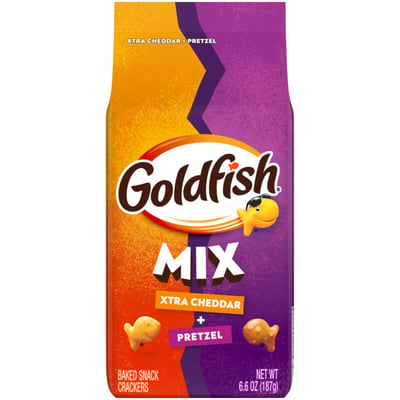 Goldfish - Goldfish, Flavor Blasted Xtra Cheddar + Pretzel Baked