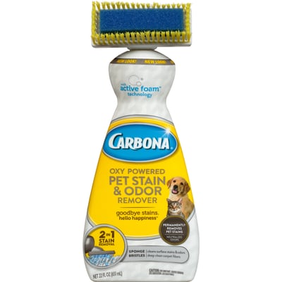 Carbona - Carbona Oxy Powered Pet Stain & Odor Remover 2-In1 Carpet Cleaner  22 Ounce (22 ounces)