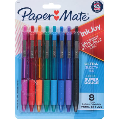 Paper Mate InkJoy Ballpoint Pen, Assorted Colors, 8-Count 
