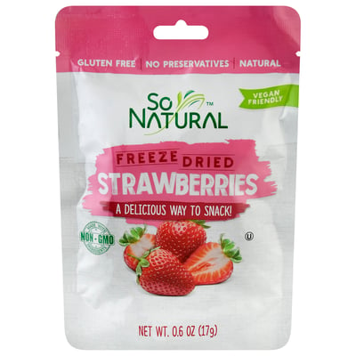  So Natural Freeze Dried Strawberries (Strawberry, 1 Pack)