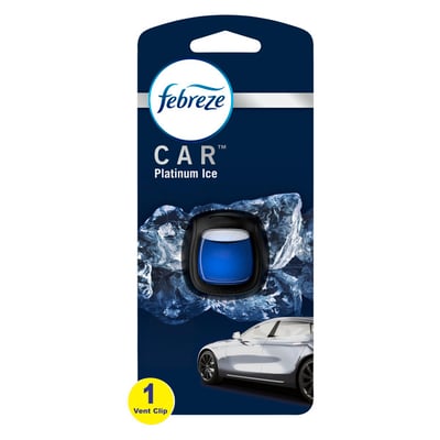 Febreze - Febreze, Car - Odor-Fighting Auto Air Freshener Vent Clip, Platinum  Ice, 1 count (1 ct), Shop