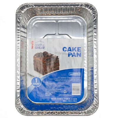 Weis Simply Great - Weis Simply Great Foilware Cake Pan 8X8 3pk (3 count), Shop