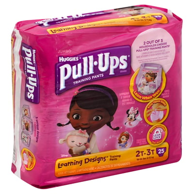 Pull Ups - Pull Ups, Learning Designs - Training Pants, Size 2T-3T (18-34  lbs) Disney, Jumbo (25 count), Shop
