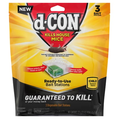 D-con Mouse Poison Bait Station, 3 Count