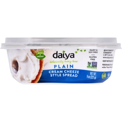 Daiya Daiya Plant Based Plain Cream Cheese Spread 8 Ounces 8 Ounces Winn Dixie Delivery 