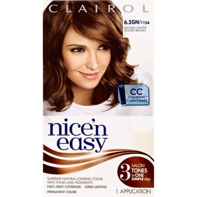 Nice N' Easy - Nice N Easy, Permanent Color, Natural Lighter Golden Brown  115A (1 count) | | Lucky Supermarkets