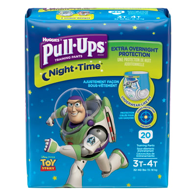 Pull Ups - Pull Ups, Training Pants, Night Time, 3T-4T (32-40 lbs), Toy  Story (20 count), Shop