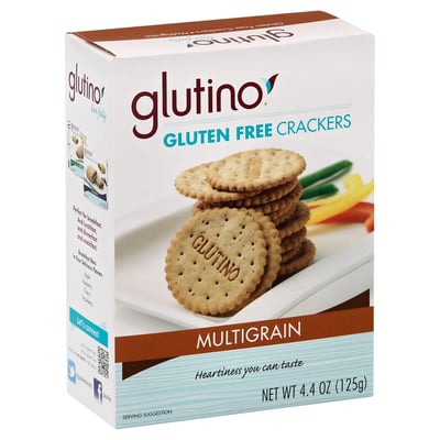 Glutino Glutino, Crackers, Gluten Free, Multigrain (4.4 oz) Shop