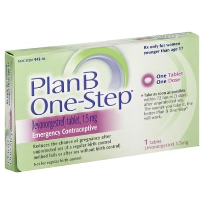 Plan B One-Step Emergency Contraceptive Tablet 1 ct — Mountainside