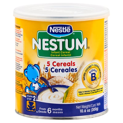 Nestle - Nestle, Infant Cereal, 5 Cereals, Step 2 (from 6 months) (10.6 oz)  | Shop | Weis Markets