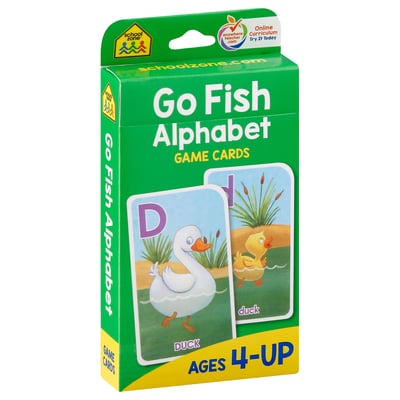 School Zone - School Zone, Game Cards, Go Fish Alphabet