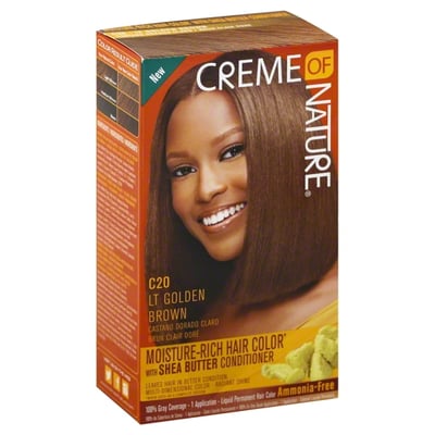 Creme of Nature - Creme of Nature Permanent Hair Color, Liquid, LT Golden  Brown C20 | Shop | Weis Markets