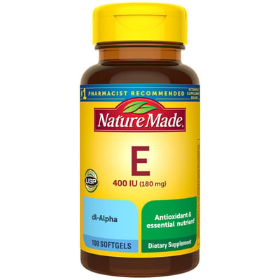 Nature Made - Nature Made, Vitamin E, 400 IU (180 mg), Softgels (100 count)  | Shop | Stater Bros. Markets