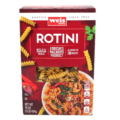 Rotini Pasta Facts and Nutrition