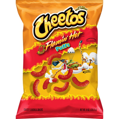 Cheetos Flamin Hot Crunchy Cheese Snacks Case