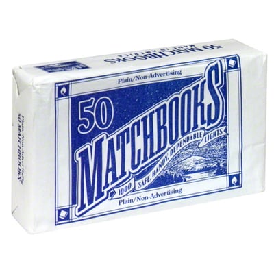 Bean & Sons Matchbooks Plain White 50 Pack by D.D 