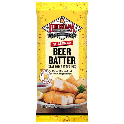 Louisiana Seasoned Crispy Chicken Fry Batter Mix 9 oz. (Pack of 3)