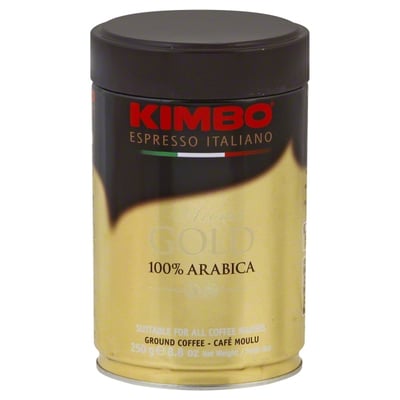 Kimbo - Kimbo, Espresso Italiano - Coffee, Ground, 100% Arabica, Aroma Gold  (8.8 oz), Shop