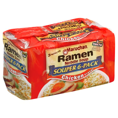 Maruchan - Maruchan, Ramen Noodle Soup, Chicken Flavor, Souper 6
