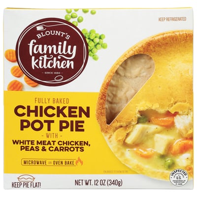 Blount Fully Baked Chicken Pot Pie with White Meat Chicken, Peas ...